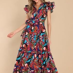 Palms Away Maxi Dress, Small, Worn Once